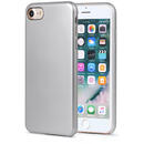 Meleovo Meleovo Carcasa Pure Gear II iPhone 8 Silver (culoare metalizata fina, interior piele intoarsa)