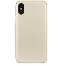 Meleovo Meleovo Carcasa Pure Gear II iPhone X / XS Gold (culoare metalizata fina, interior piele intoarsa)