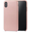 Meleovo Meleovo Carcasa Pure Gear II iPhone X / XS Rose Gold (culoare metalizata fina, interior piele intoarsa)