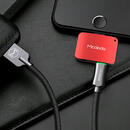 Mcdodo Mcdodo Adaptor Compact Lightning la Dual Port Lightning Red (aluminiu, audio + incarcare)