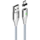 Mcdodo Conector pentru Cablu Storm Series Magnetic MicroUSB Silver