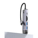 Mcdodo Mcdodo Multihub 6 in 1 Type-C Grey (USB 3.0 x 2+HDMI+USB-C+TF+SD)