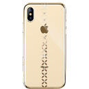 Devia Devia Carcasa Lucky Star iPhone XS / X Gold (cu cristale, electroplacat, protectie 360°)