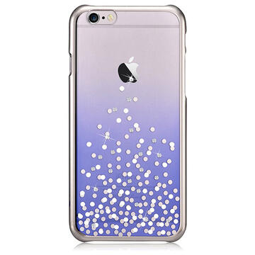 Husa Comma Carcasa Unique Polka iPhone 6/6S Blue (Cristale Swarovski®, electroplacat)