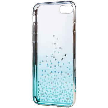 Husa Comma Carcasa Unique Polka iPhone SE 2020 / 8 / 7 Green (Cristale Swarovski®, electroplacat, protectie 360°)