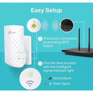 TP-LINK wireless  750Mbps, 1 port 10/100Mbps, 3 antene interne, dual band AC750, 2.4GHz si 5GHz