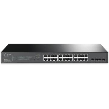 Switch TP-LINK TL-SG2428P JetStream 28-Port Gigabit Smart Switch with 24-Port PoE+ 4x Gigabit SFP Slots 250W PoE budget