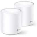 Deco X60 AX3000 Wi-Fi 6 Whole-Home Mesh System 2-pack Quad-core CPU 2x GE RJ45 4xint.antennas MU-MIMO