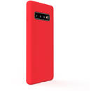 Lemontti Lemontti Husa Liquid Silicon Samsung Galaxy S10 G973 Red (protectie 360°, material fin, captusit cu microfibra)