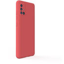 Lemontti Lemontti Husa Silicon Soft Slim Samsung Galaxy A51 Santa Red (material mat si fin, captusit cu microfibra)