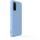 Lemontti Husa Silicon Soft Slim Samsung Galaxy S20 Plus Light Blue (material mat si fin, captusit cu microfibra)