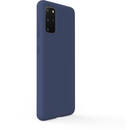 Lemontti Husa Liquid Silicon Samsung Galaxy S20 Plus Dark Blue (protectie 360°, material fin, captusit cu microfibra)