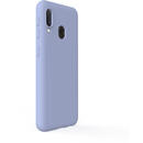 Lemontti Husa Silicon Soft Slim Samsung Galaxy A20e Lavender Gray (material mat si fin, captusit cu microfibra)