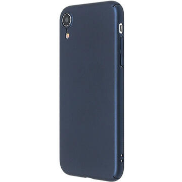 Husa Just Must Carcasa Uvo iPhone XR Navy (material fin la atingere, slim fit)