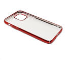 Just Must Carcasa Decor iPhone 11 Pro Red (spate transparent, margini electroplacate)
