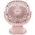 Baseus Ventilator Birou Pink incarcare USB, 360°, prindere cu clips