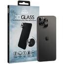 Eiger Eiger Lentile Camera 3D Glass iPhone 11 Pro / Pro Max Clear Black (0.20mm)