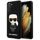 Karl Lagerfeld Karl Lagerfeld Husa Silicon Ikonik Samsung Galaxy S21 Plus G996 Negru