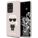 Karl Lagerfeld Husa Silicon Ikonik Samsung Galaxy S20 Ultra G988 Roz