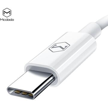 Mcdodo Cablu Element Series Lightning la Type-C White (max 2A, 1m)-T.Verde 0.1 lei/buc