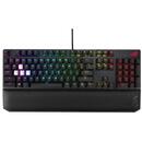 Asus Tastatura gaming mecanica ASUS ROG Strix Scope Deluxe switch-uri Cherry MX Red neagra iluminare RGB
