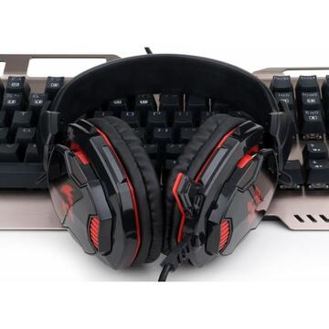 Casti Redragon Gaming Glaucus negre