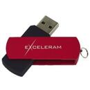 Exceleram USB 3.1 Gen1, 16GB P2 rosu cu negru