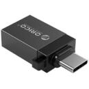 Orico Adaptor OTG Orico CBT-UT01 USB 3.0 Type-C male â Type-A female negru
