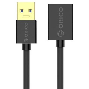 Cablu extensie Orico U3-MAA01 USB3.0 Type-A Male - Female 1m negru