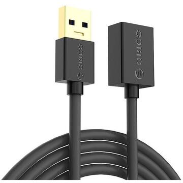 Cablu extensie Orico U3-MAA01 USB3.0 Type-A Male - Female 2m negru
