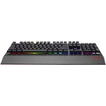 Tastatura Riotoro gaming mecanica  Ghostwriter neagra Cherry Brown iluminare RGB