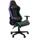 Riotoro Scaun gaming  Spitfire X1S iluminare RGB negru