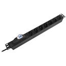 Emtex PDU RACK 19 INCH 7 PRIZE SIGURANTA 16A EMTEX