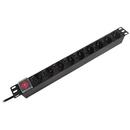 PDU RACK 19 INCH 9 PRIZE SWITCH 16A 2M EMTEX