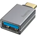 Hama USB-OTG Adapter, USB-C Plug – USB Socket, USB 3.2 Gen 1, 5 Gbit/s, alu