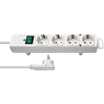 Prelungitor Brennenstuhl "Comfort-Line Plus" Multi-Socket, 4 sockets, switch, 2m, white
