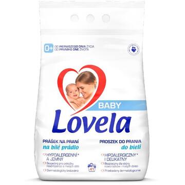 Detergent rufe Lovela Baby, Pentru bebelusi, Pudra, pentru tesaturi albe 41 spalari, 4.1kg