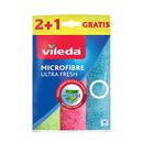 VILEDA Vileda cleaning cloth Microfiber, Green, Blue,Pink 3 pc(s)