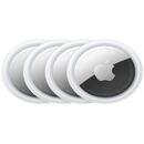 Apple Tracker Original AirTag 4 Pack, Argintiu-Negru
