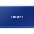 Samsung Portable SSD T7 500GB, External SSD (blue, USB-C 3.2 (10 Gbit / s), external)