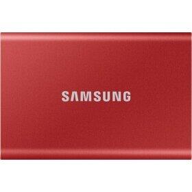 SSD Extern Samsung Portable  T7 1TB (red, USB-C 3.2 (10 Gbit / s), external)