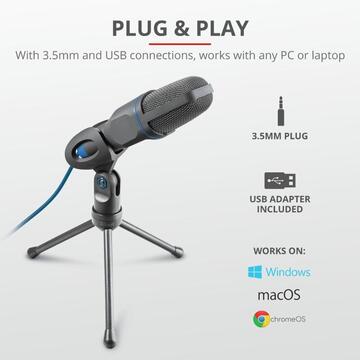 Microfon Trust Mico USB Microphone for PC/laptop