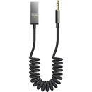 Mcdodo Cablu Audio USB la port Jack 3.5mm Black (bluetooth , 1.7m)