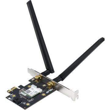 Asus PCE-AX3000 BT5.0 2.4GHz/5GHz WLAN Bluetooth 5.0 LE PCIe x1 (90IG0610-MO0R10)