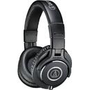 Audio Technica ATH-M40X Headphones, Over-Ear, Wireless, Black