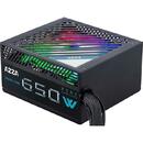 Azza AZZA PSAZ-650W ARGB 650W, PC power supply (black, 2x PCIe)