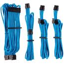 Corsair Corsair Power Supply Cable Premium Starter Kit Type 4 Gen 4, 8-piece - blue