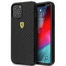 Ferrari Husa On Track Real Carbon iPhone 12 Pro Max Negru