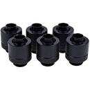 Alphacool Alphacool Eiszapfen hose fitting 1/4" on 13/10mm, 6-pack black - 17228