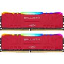 Ballistix Crucial DDR4 - 32 GB -3200 - CL - 16 - Dual Kit, RAM (red, BL2K16G32C16U4RL, Ballistix RGB)